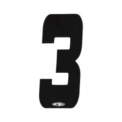 Answer 4" Number Plate Stickers (Black) (3) - NP-ANS18N34I-BK