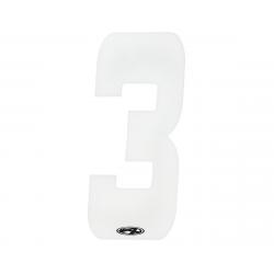 Answer 4" Number Plate Stickers (White) (3) - NP-ANS18N34I-WH