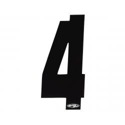 Answer 3" Number Plate Stickers (Black) (4) - NP-ANS18N43I-BK