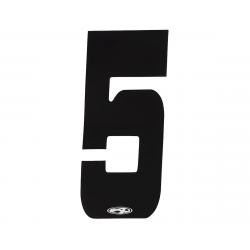 Answer 4" Number Plate Stickers (Black) (5) - NP-ANS18N54I-BK