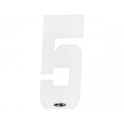 Answer 4" Number Plate Stickers (White) (5) - NP-ANS18N54I-WH