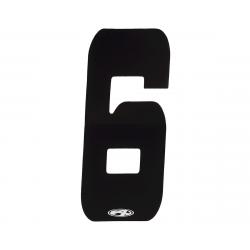 Answer 3" Number Plate Stickers (Black) (6) - NP-ANS18N63I-BK