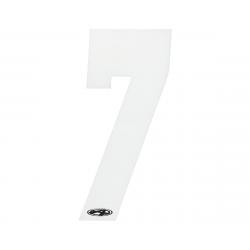 Answer 3" Number Plate Stickers (White) (7) - NP-ANS18N73I-WH