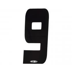 Answer 3" Number Plate Stickers (Black) (9) - NP-ANS18N93I-BK