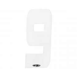 Answer 3" Number Plate Stickers (White) (9) - NP-ANS18N93I-WH