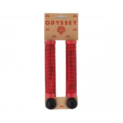 Odyssey Broc Grips (Broc Raiford) (Red/Black Swirl) (Pair) - G-141-BKRED