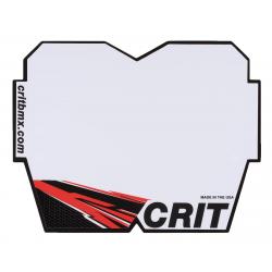 Crit BMX Products Carbon Number Plate (Red) (Mini) - 4736-010-RD