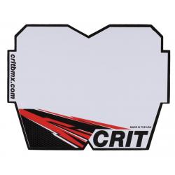 Crit BMX Products Carbon Number Plate (Red) (Pro) - 4736-020-RD