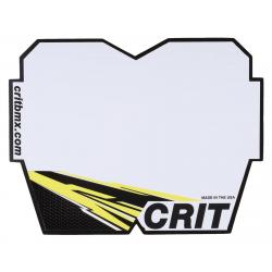 Crit BMX Products Carbon Number Plate (Yellow) (Pro) - 4736-020-YE