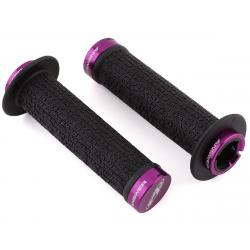 Answer Flange Lock-On Grips (Black/Purple) (Pair) (135mm) - HG-AHG15PWFL-PR