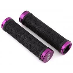 Answer Flangeless Lock-on Grips (Black/Purple) (Pair) (135mm) - HG-AHG15PNFL-PR