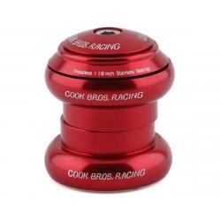 Cook Bros. Racing Stainless Steel Threadless Headset (Red) (1-1/8") - CB-HS22SS118-RD