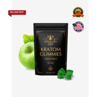 50mg Kratom Extract Infused Gummies - Green Apple