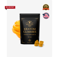 50mg Kratom Extract Infused Gummies - Orange Dreamsicle