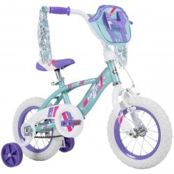 Glimmer Kids' Quick Connect Bike, Sea Crystal Blue, 12-inch