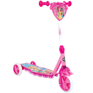 Disney Princess Kids' 3-Wheel Electro-Light Scooter, Pink