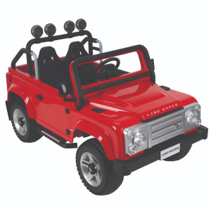 Land Rover Defender Kids' Battery Ride-On Car, Red, 12V