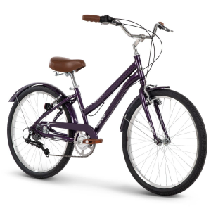 Sienna 7-speed Comfort Bike for Girls, 24-inch, Purple