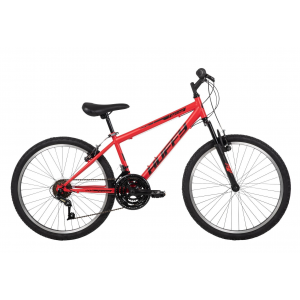Incline 24-inch Men's 18-speed Hardtail Mountain Bike, Red