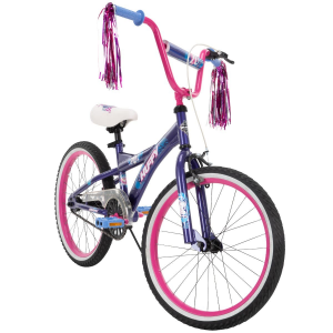 Go Girl Kids' Quick Connect Bike, Purple, 20-inch