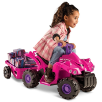 Mini Quad Kids' Battery Ride-On ATV, Pink, 6V