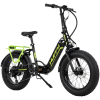 Motoric Adult 20" Electric Folding Bike, Black, 36V