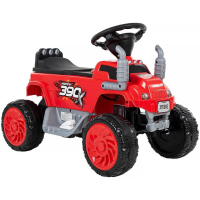 390x Kids' Battery Ride-On Quad Truck, Audi Red, 12V