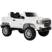 12-Volt GMC Canyon Ride-In Truck for Boys, White, by Huffy
