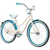 Good Vibrations 26" Ladies Cruiser Bike, White