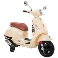 Vespa Kids' Battery Ride-On Scooter, Beige, 6V