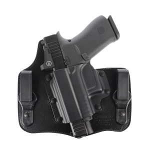 Palmetto State Armory Galco KingTuk Deluxe Springfield Hellcat Pro Kydex/Leather IWB Holster Left, Black - KT801RB