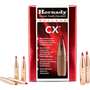 Hornady Hornady CX, Copper Alloy, .284/7mm, 139 Grain, 50 Count - 282704