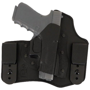 Palmetto State Armory DeSantis Gunhide Intruder Right Hand S&W M&P Compact 9mm/.40 3.5" Inside-The-Waistband Concealment Holster, Smooth Black - 105KAM9Z0
