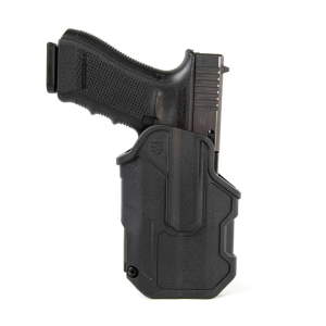 Palmetto State Armory Blackhawk L2C Light Bearing Glock 17 Polymer OWB Holster Left 00, Black - 410200BKL