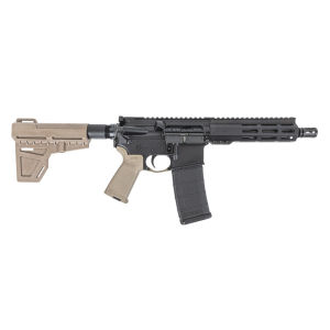 Palmetto State Armory PSA 7.5" Pistol-Length 5.56 NATO 1/7 Nitride 7" Lightweight Hex M-Lok MOE Shockwave Pistol, Flat Dark Earth