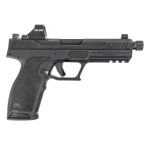 Palmetto State Armory PSA 5.7 Rock Pistol Optics Ready w/ Threaded Barrel & Holosun 407k Reflex Sight, Black