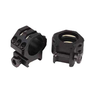 Weaver Extra High 6 Hole 1" Tactical Rings, Matte Black - 48351