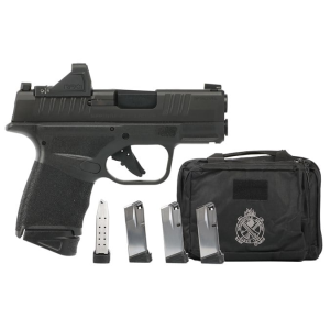Palmetto State Armory Springfield Hellcat OSP 9mm 3" 13rd Pistol Gear Up w/ Viridian RFX Green Dot, Black - HC9319BOSP-GU24