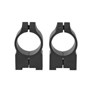 Warne Permanent Attached High 1" Scope Rings For CZ 527 16mm Grooved Receiver, Black - 2B1M