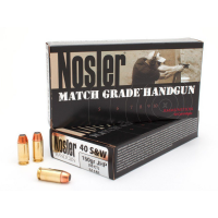 Nosler Match Grade 40 S&W 150 grain JHP Ammo, 50/Box - 51181
