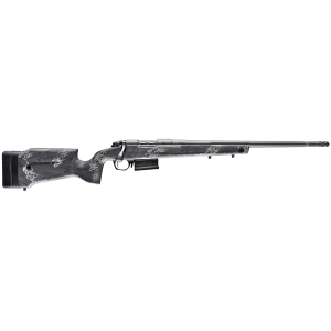 Bergara B-14 Crest 308 Win 5+1 20 Sniper Gray Cerakote Fluted Barrel/Rec, Monte Carlo Carbon Fiber with Black & Gray Splatter, Rifle