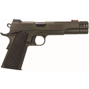 KIMBER RAMPART 1911 38SUPER 5 W COMP OD GREEN BLK G10 GRIPS 18RD MAG