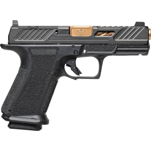 Shadow Systems MR920 Elite Compact 9mm 4 Bronze TICN Match GradeSpiral Fluted Barrel Black Nitride Optic Cut 101 Pistol