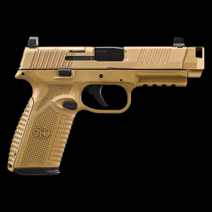 FN 510 MRD Comp 10mm 41 Compd Barrel 2 15rd Magazines Optics Ready FDE Pistol