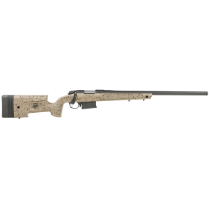 Bergara B-14 HMR 6.5 Creedmoor 22 Threaded Graphite 5+1 Black/Brown Speckled Adj Mini Chassis Stock Rifle