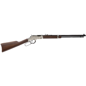 Henry H004SE Silver Eagle Lever Action 22 Short,Long,LR 16 LR/21 Short 20 Octagon Barrel Nickel Plated American Walnut Right Hand