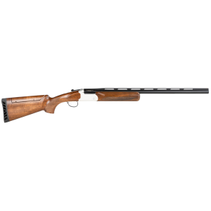 Stevens 23224 555 Compact Trap 12 Gauge 26 1 3 Silver Oiled Turkish Walnut Fixed wAdjustable Comb Stock Ambidextrous Hand