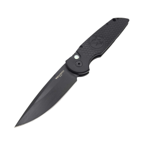 Nighthawk Custom Limited Protech TR-3, Black, Pearl Release Button Knife