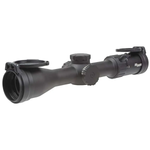 WHISKEY4 SCOPE, 3-12X44MM, 30MM, SFP, QUADPLEX RETICLE, CAPPED 0.25 MOA ADJ, BLACK
