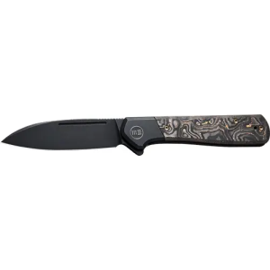 WE KNIFE SOOTHSAYER 3.48 BLACK TITANIUM/BLACK STONEWASH
